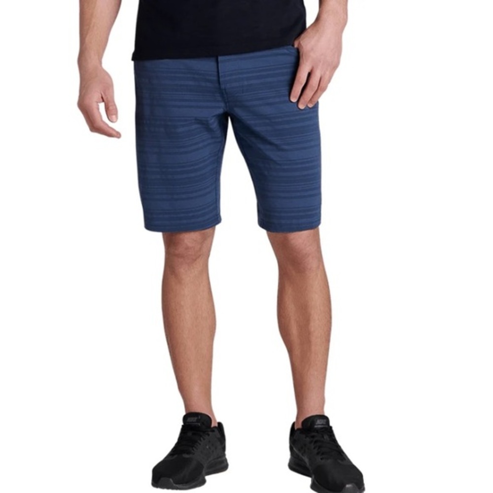Kühl Men's Upriser Shorts Stripe Pirate Blue Size 33